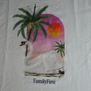 Family First Shirt White Made in Italy 100% Cotton